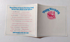 Happy Birthday, SUSAN Captain Zoom 6″ Flexi-disc W/Insert & Sleeve 1975 Rare