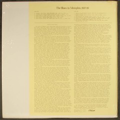 VARIOUS: the blues in memphis, 1927-1939 ORIGIN JAZZ LIBRARY 12″ LP 33 RPM