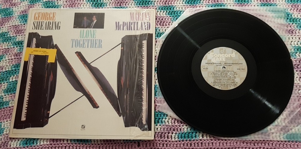 George Shearing Marian McPartland LP Alone Together 1981 Concord Jazz CJ-171 ex