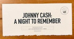 JOHNNY CASH A Night To Remember 2LP Third Man Records Vault #45 2020 Complete