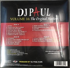 DJ PAUL (Three 6 Mafia) Volume 16: Original Masters (Factory Sealed Vinyl, 2023)
