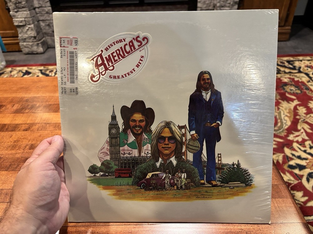 History: America’s Greatest Hits Orig. 1975 Vinyl Unopened NM/VG w/Hype Sticker
