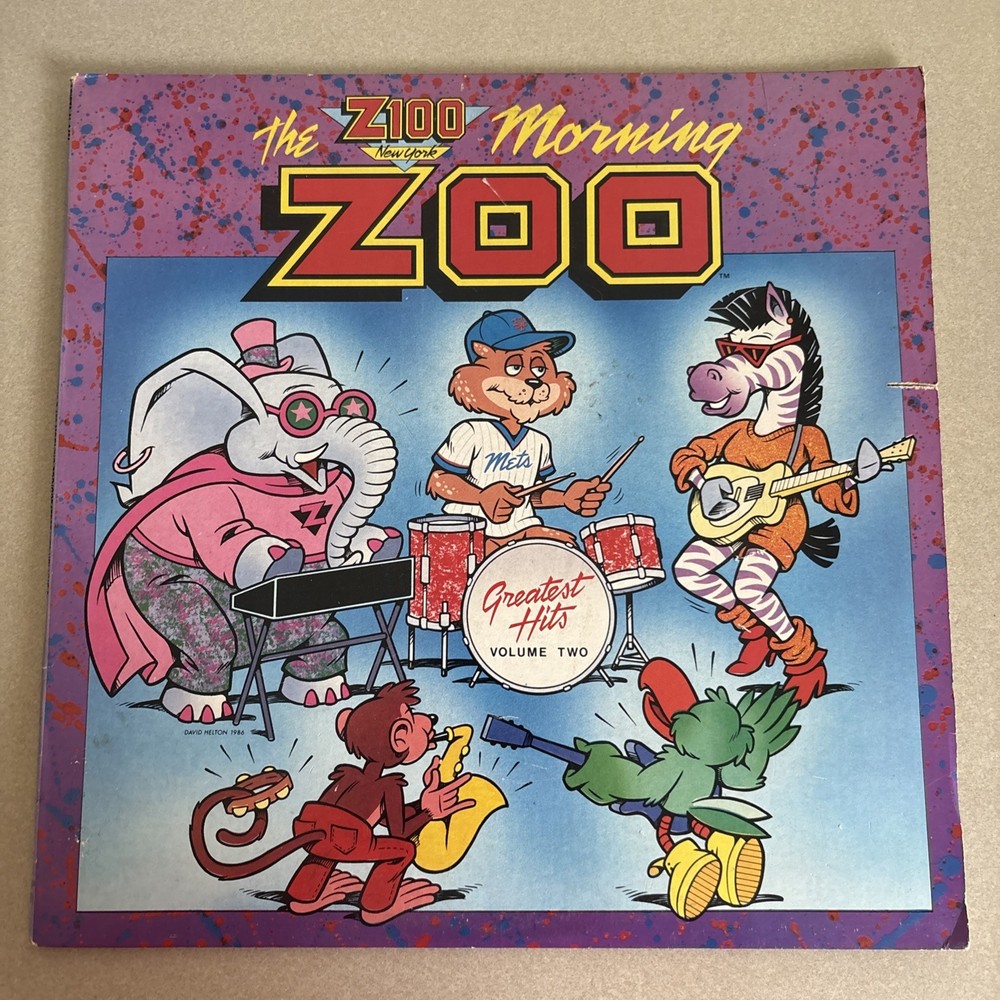 Z100 Morning Zoo Greatest Hits Volume 2 Vinyl New York Radio 1986 – see notes
