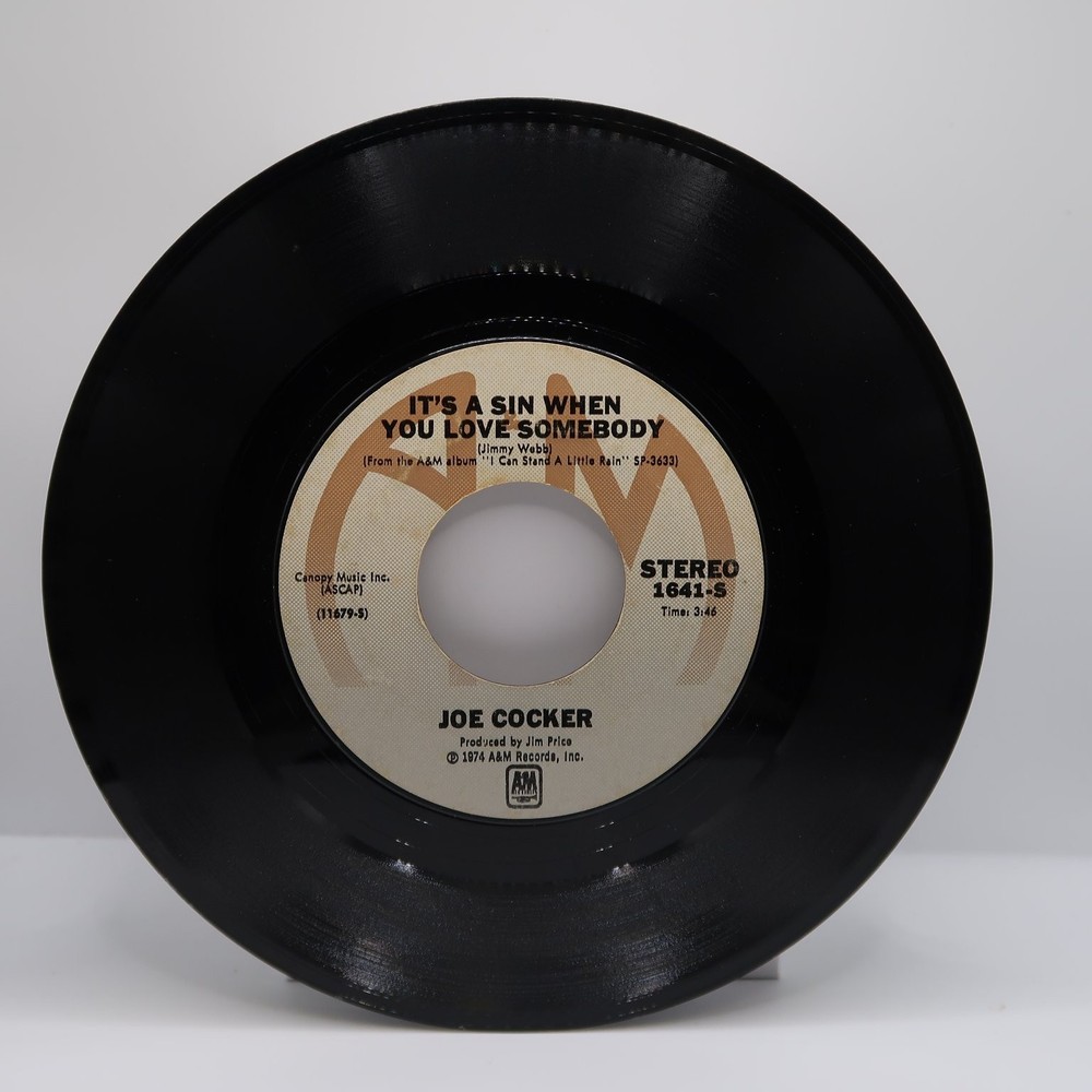 Joe Cocker – You Are So Beautiful 7″ Single Record 1974 A&M Rock Pop 45 RPM