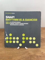 SNAP – RHYTHM IS A DANCER – 12″ VINYL – 90S 2000S TRANCE HOUSE DANCE DJ PROMO