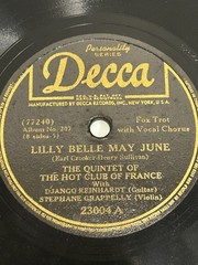 jazz 78 Django Reinhardt Quintet Hot Club France Some of These Days Lilly Belle