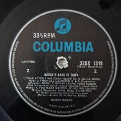 Buddy Greco – Buddy’s Back in Town – (1961) Vinyl LP Album – Columbia 33SX 1519