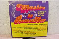 Music to Remember – Great Songs of 30s, 40s Vinyl RCA PRS-400, XLNT