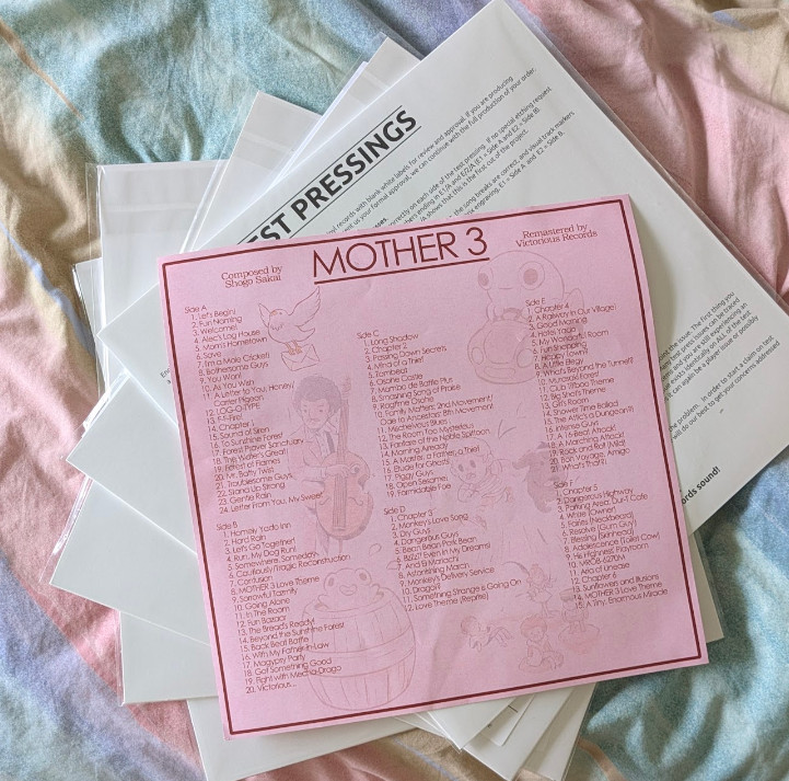 TEST PRESS [NO BOX] Mother 3 Not Moonshake VGM Vinyl Earthbound 5xLP TP VGMV