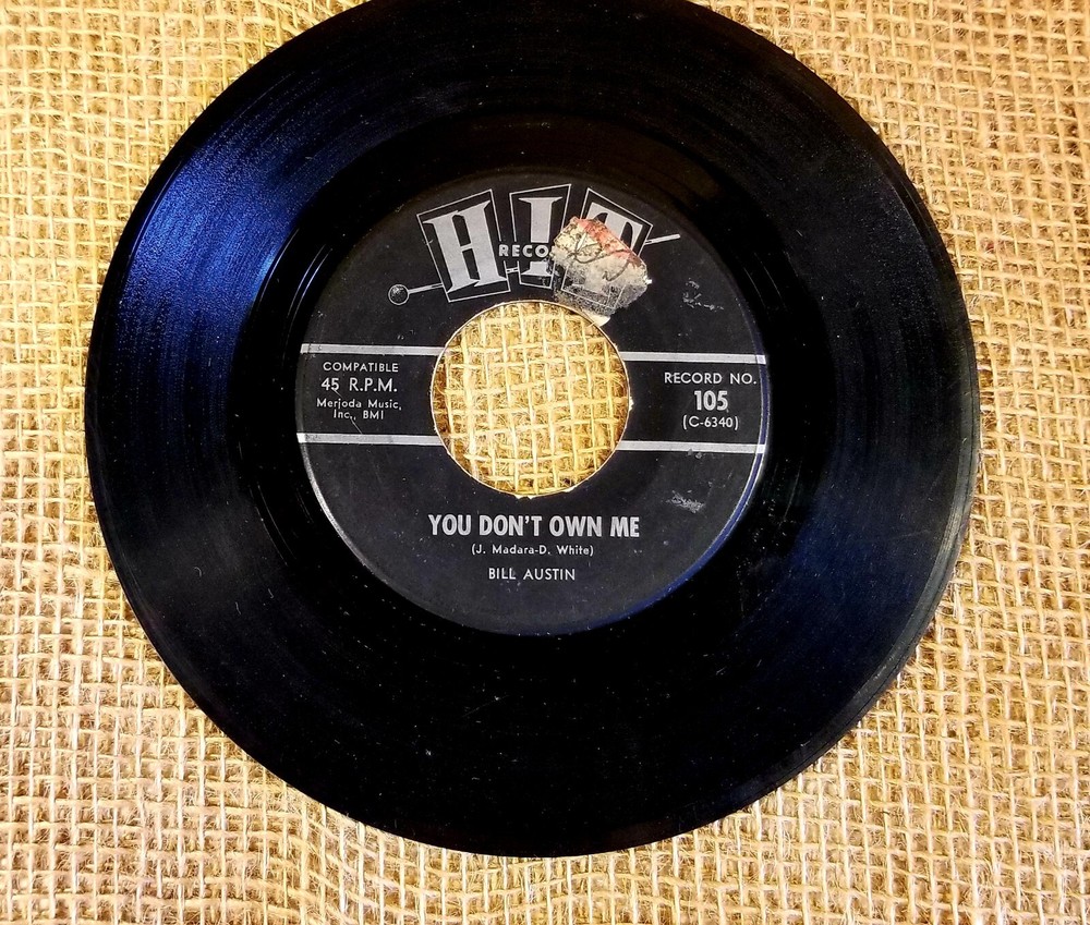 Harvey Frolic: Talking About My Baby/Bill Austin: You Don’t Own Me; 1964; 45