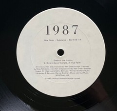 ORIGINAL Vtg NEW ORDER Album SUBSTANCE 1987 Record 1ST PRESS Vinyl 2Lp NEAR MINT