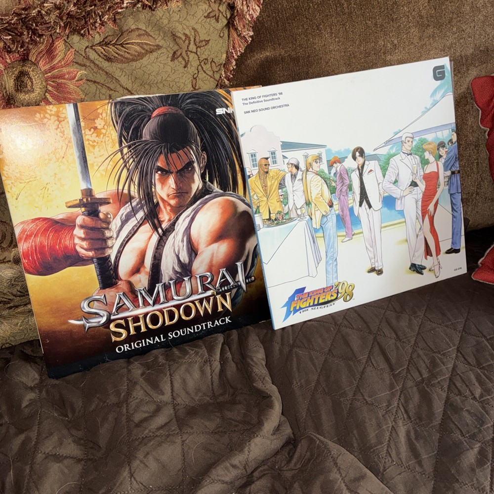 Soundtrack Lot King Of Fighters Samurai Showdown Vg+ Vinyl VGM ANIME