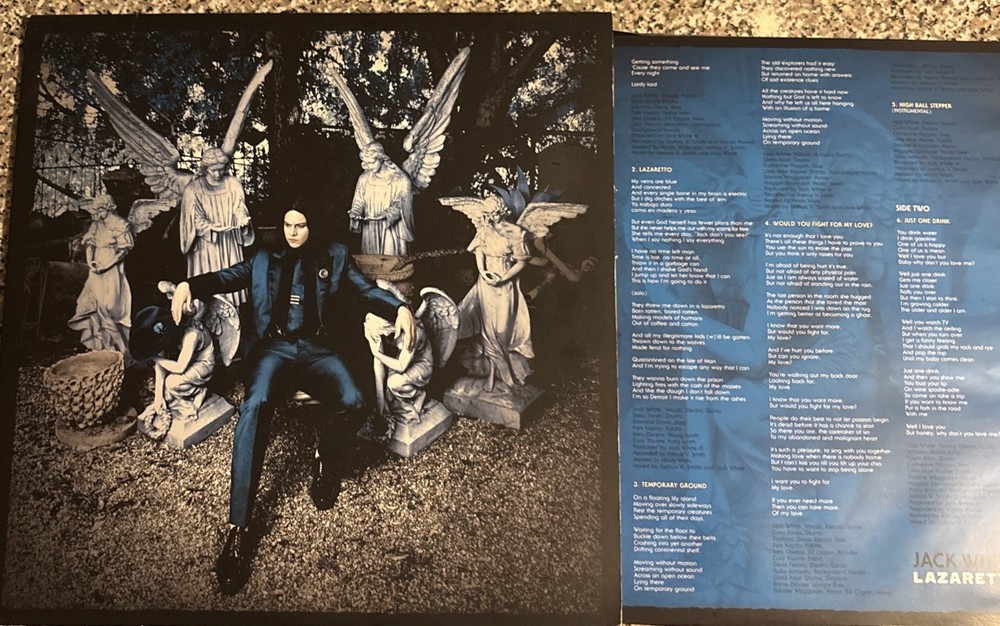 Jack White Lazzaretto, LPs, Records, Vinyl, Indie Rock 2014 NM/VG+ W Lyric Sheet
