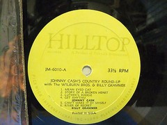 Johnny Cash Country Round-up 1965 Mono LP Record Hilltop JM 6010 Wilburn Bros