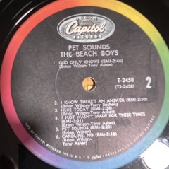 Beach Boys Pet Sounds CAPITOL T2458 MONO Vinyl LP 1966