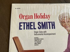 Ethel Smith Organ Holiday Vinyl LP EX/EX with Shrink, Stereo Vocalion VL 73778
