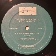 Keith Jarrett The Survivors’ Suite Vinyl LP 1977 ECM Records Contemporary Jazz