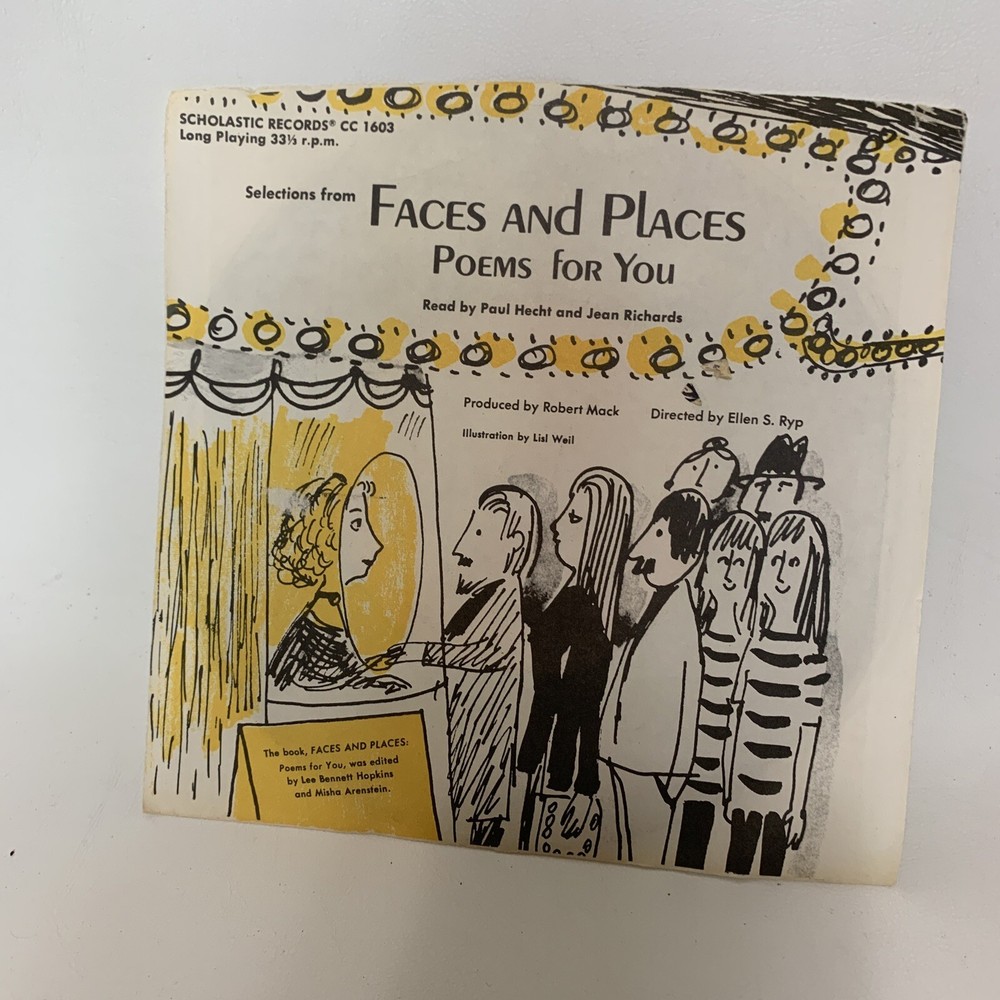 Scholastic Records Selections From Faces And Places Poems For You 33 1/3 RPM….