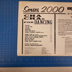 Hugo Montenegro Cha Chas For Dancing Vinyl LP Time Records Series 2000 S/2018