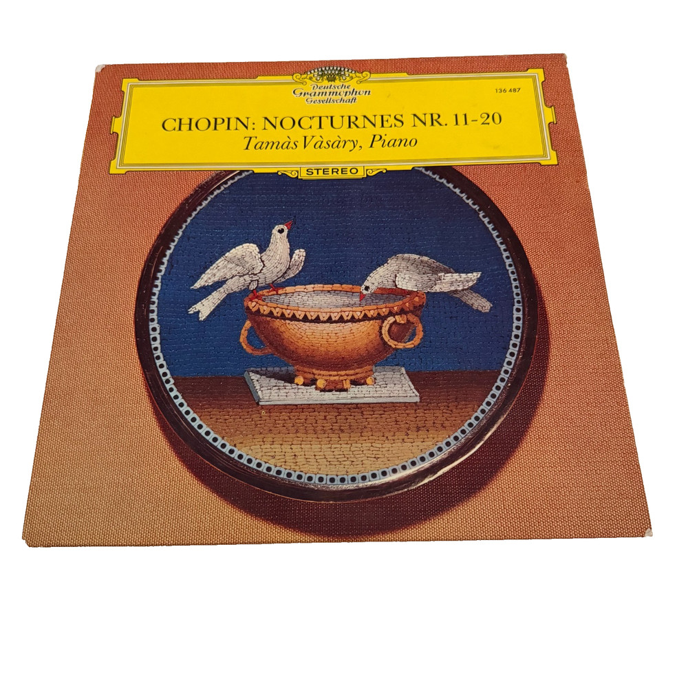 Chopin Nocturnes NR. 11-20 Tamas Vasary Piano Vinyl LP DG 136 487