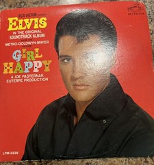 Vintage Elvis Vinyl Record Girl Happy