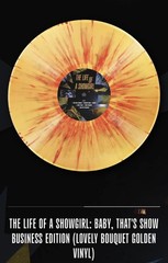 TAYLOR SWIFT LIFE OF A SHOWGIRL BEACH BLUE SPARKLE & LOVELY BOUQUET GOLDEN VINYL