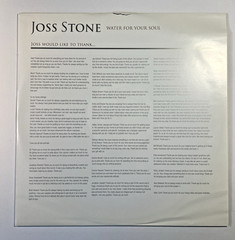 Rare 2015 Joss Stone – Water For Your Soul 2LP Vinyl | Stone’d Records Ltd