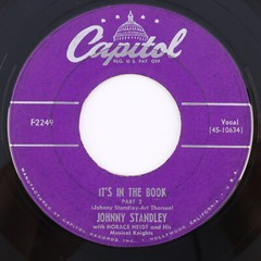 Johnny Standley / Horace Heidt – It’s In The Book – 1952 45 rpm 7″ Record F2249