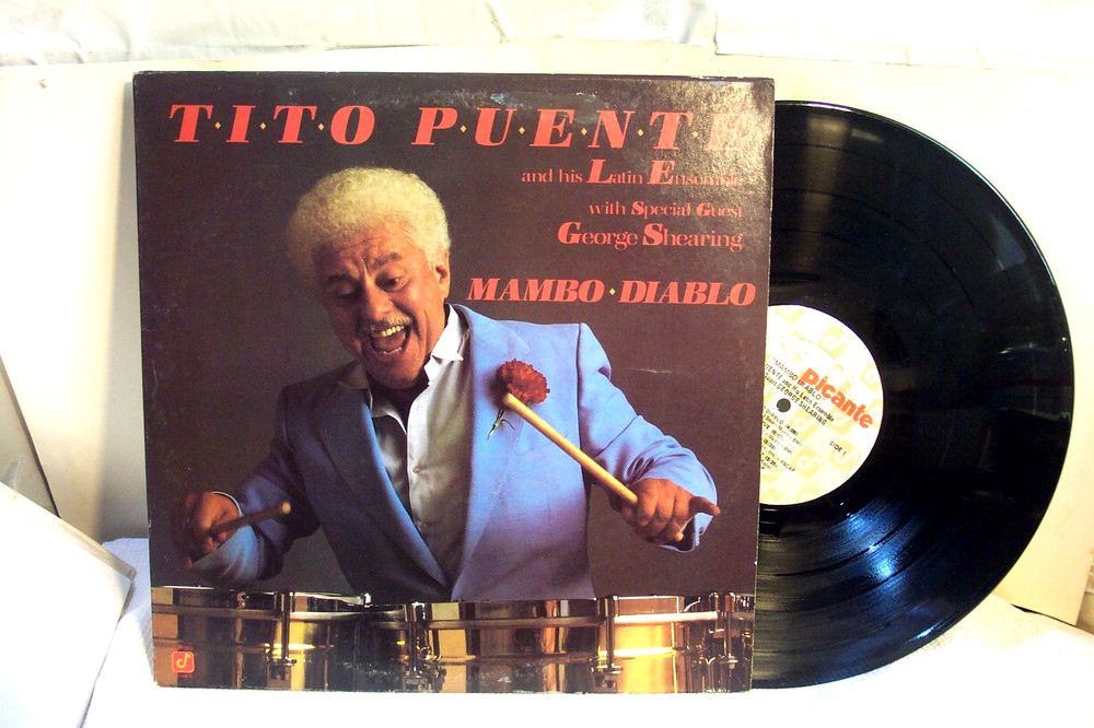 TITO PUENTE LP ” Mambo Diablo” CONCORD JAZZ RECORDS Signed EX