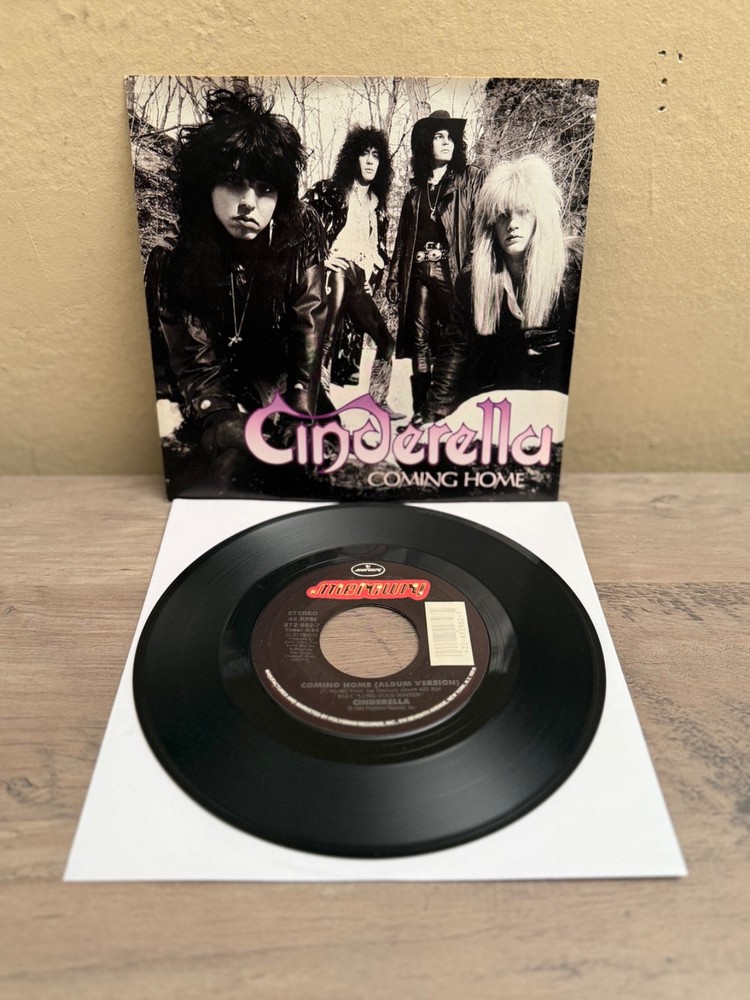 LISTEN 🎶 CINDERELLA COMING HOME TOM KEIFER MERCURY PICTURE SLEEVE P/S 45′ NM