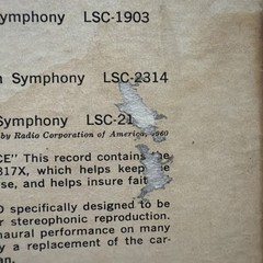 Heifetz Sibelius Violin Concerto RCA Living Stereo LSC-2435 Vinyl LP – 9S/9S