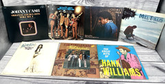 20 VTG COUNTRY LP VINYL RECORDS ALBUMS – HANK WILLIAMS JOHNNY CASH STATLER BROS