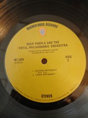 Deep Purple “Royal Philharmonic” Lp. MINT VINYL EX COVER 1ST 1970 WARNERS #1860