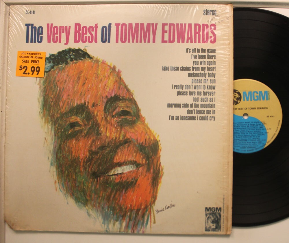 Tommy Edwards Lp The Very Best (Fallout: Season 2) – Vg+ To Vg++ / Vg++ (Shrink)