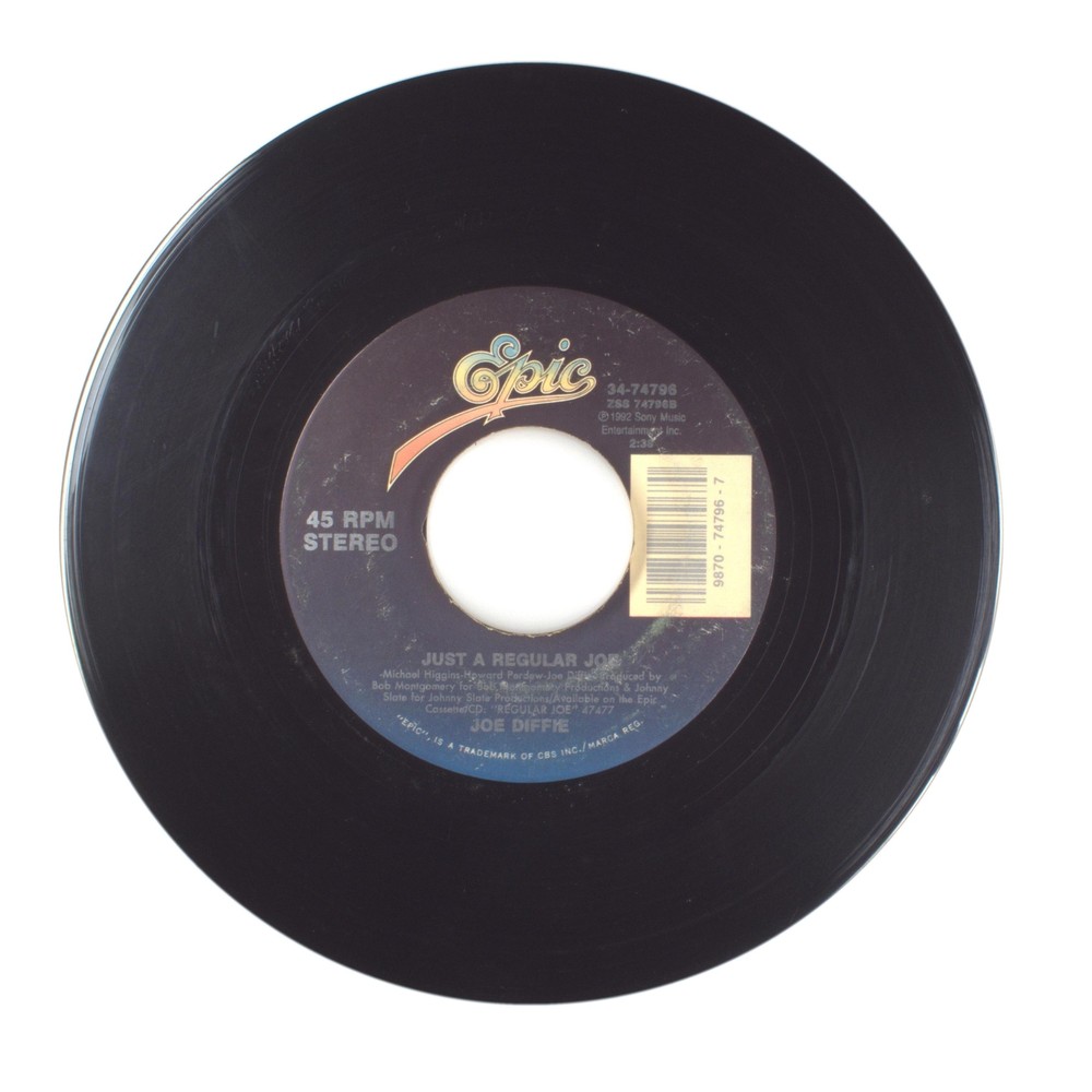 Joe Diffie – Just a Regular Joe; Startin’ Over Blues – Vinyl Record 45 RPM 7″