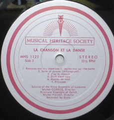 “La Chanson & La Danse” Vinyl Stereo LP, MHS 33rpm, EX/EX