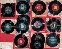 (11) 1950’s – 1960’s 45 records, Rock a Billy, Country, etc..