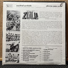 ZULU 1964 ORIG. VINYL SOUNDTRACK ALBUM! JOHN BARRY SCORE! UAS 5116 STEREO