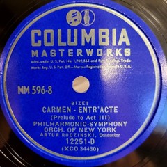 HEAR👂Bizet Symphony In C Major Columbia Classical MM-596 4X 12″ 78 RPM