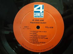 FRANCOISE HARDY Je Vous Aime LP U.S. pressing 1966 Chanson Ye-Ye Great!