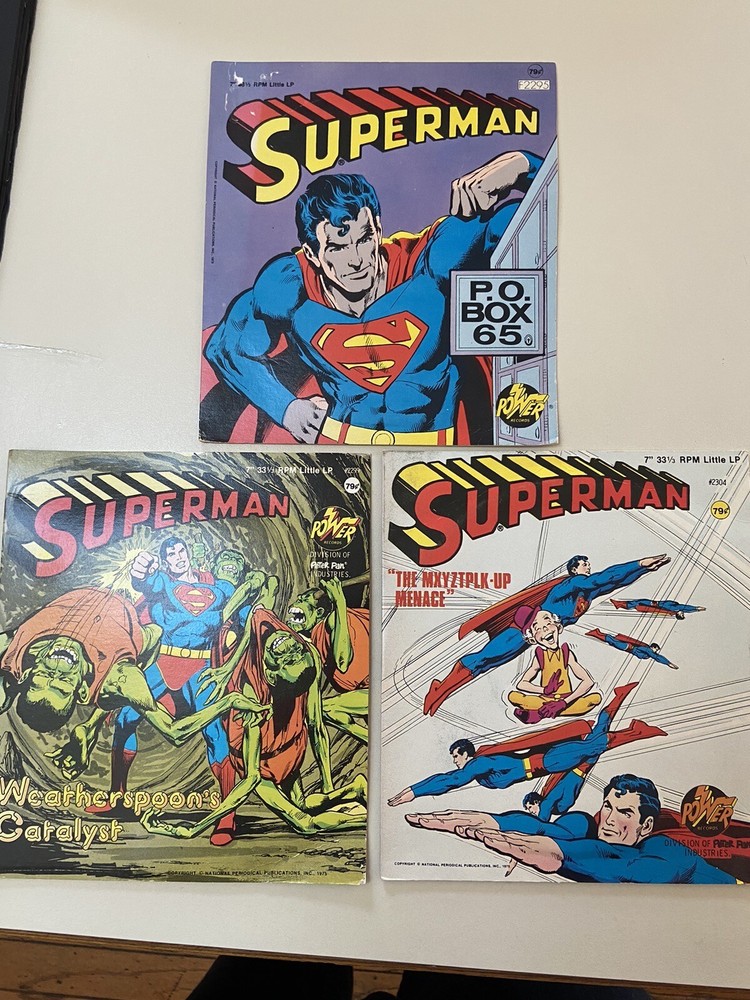 33 1/3 RPM SUPERMAN P.O. Box 65, Weatherspoons Catalyst & The Mxyztplk-Up Menace