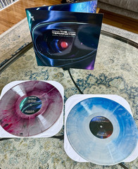 The Terminator OST Color Vinyl 2LP Milan 180g Red Blue Splatter Brad Fiedel OOP