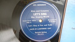 Ginn & Co.2-Record Set LET’S SING of Fun & Frolic Our Singing World 10″33rpm 50s