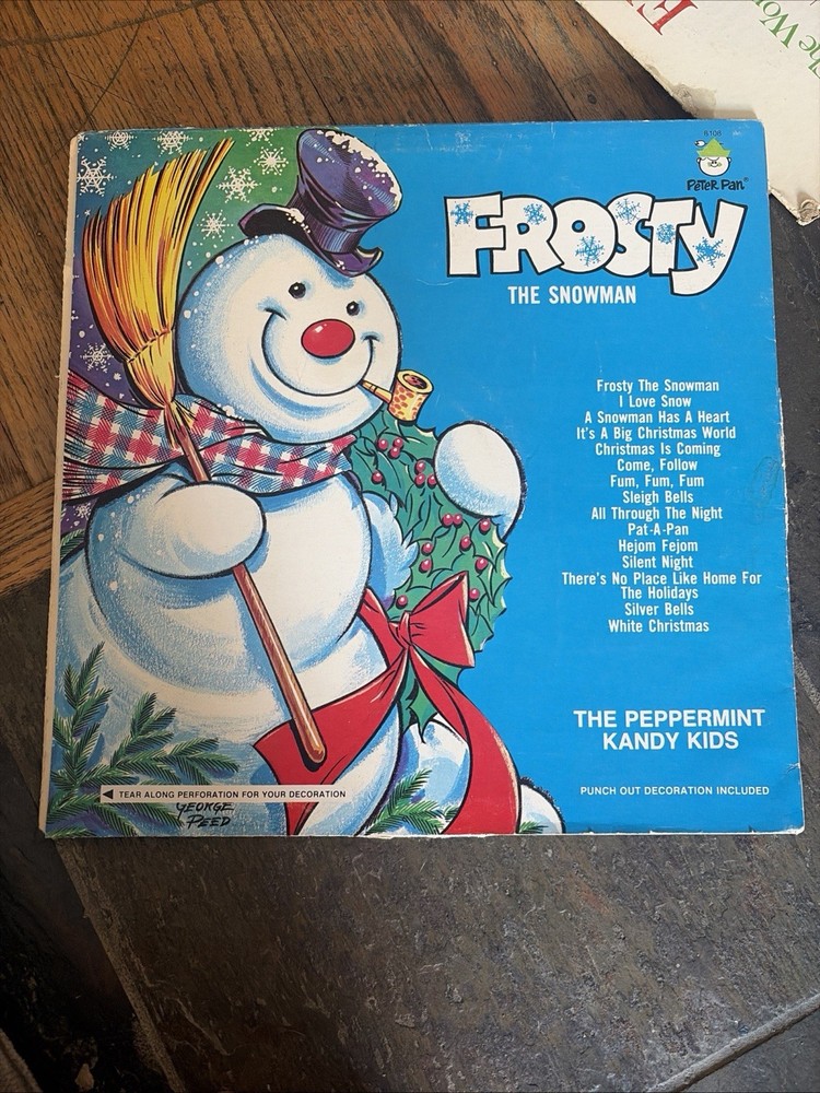 Frosty the Snowman – Vinyl LP – Peppermint Kandy Kids – 8108 VINTAGE 1970