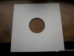 10ct White Record Jackets 12″ LP Cardboard, Center Hole 350g.