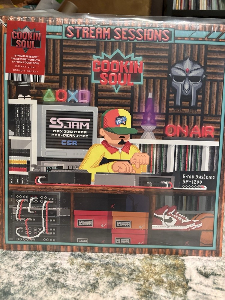 Cookin Soul ‎Stream Sessions Rare Limited Orange Flame Galaxy Vinyl LP