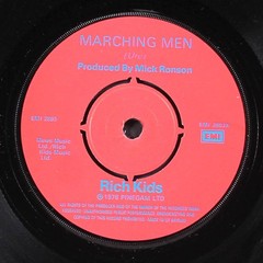 RICH KIDS: marching men EMI 7″ Single 45 RPM United Kingdom