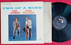 Paul Desmond & Gerry Mulligan..Two Of A Kind..original 1962 LIVING STEREO NM Lp