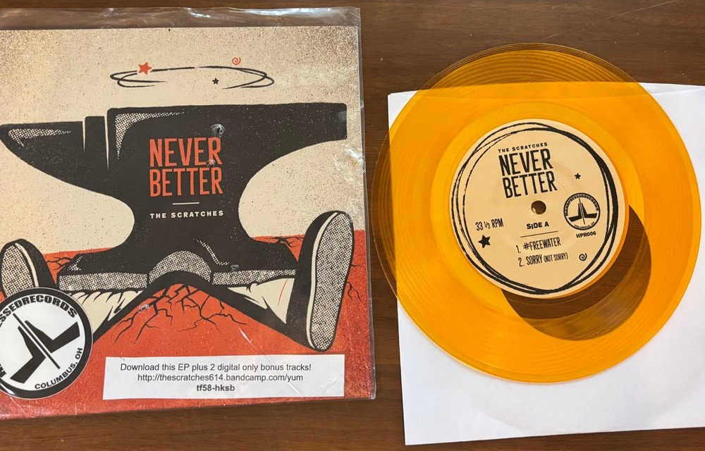 33 1/3 RPM Album The Scratches – Never Better – Handpressed Records HPR006