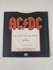 AC/DC-ROCK AND ROLL AIN’T NOISE POLLUTION 7″ VINYL SINGLE RECORD 1980!